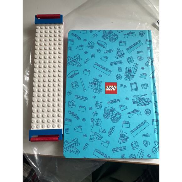 LEGO Hardcover Journal Stationery with Band Blue Building Bricks adaptable book - Picture 4 of 12